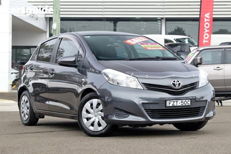 Grey 2013 Toyota Yaris Hatchback Yrs