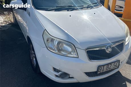 White 2010 Holden Barina Hatchback