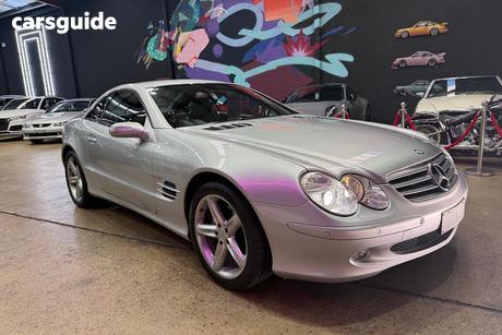 Silver 2005 Mercedes-Benz SL350 Convertible