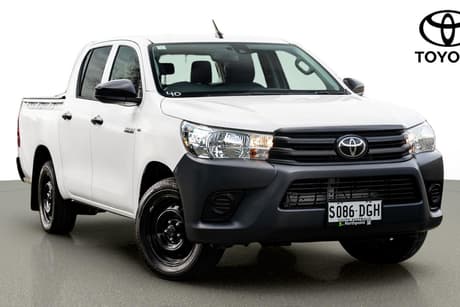 White 2020 Toyota Hilux Double Cab Pick Up Workmate