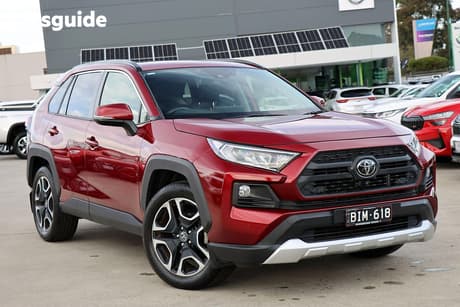 Red 2020 Toyota RAV4 Wagon Edge Awd