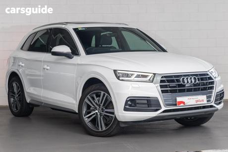White 2019 Audi Q5 Wagon 40 Tdi Quattro Sport