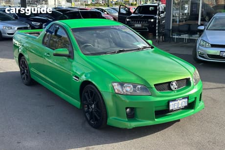 Green 2009 Holden Commodore Ute Tray SV6 VE MY10