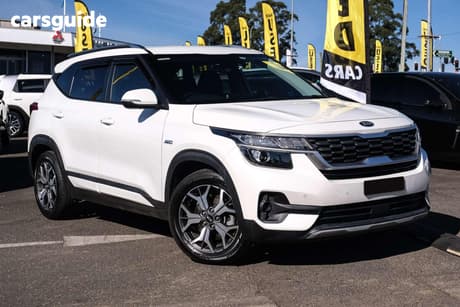 White 2019 Kia Seltos Wagon Sport+ (Awd)