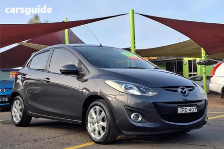 Grey 2013 Mazda 2 Hatchback Maxx Sport
