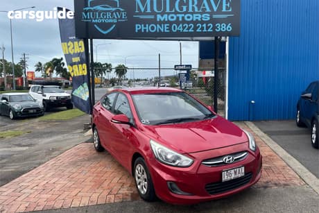 Red 2015 Hyundai Accent Sedan Active