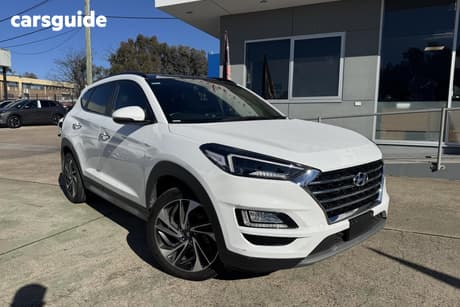 White 2018 Hyundai Tucson Wagon Highlander Crdi (Awd)