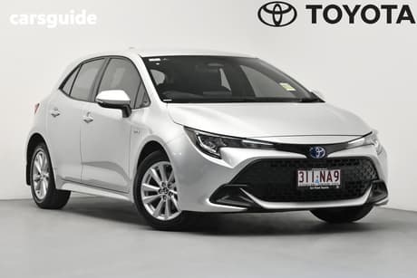 Silver 2025 Toyota Corolla Hatchback Ascent Sport Hybrid