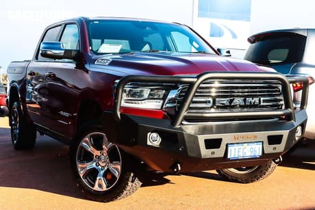 Red 2023 RAM 1500 Crew Cab Utility Laramie
