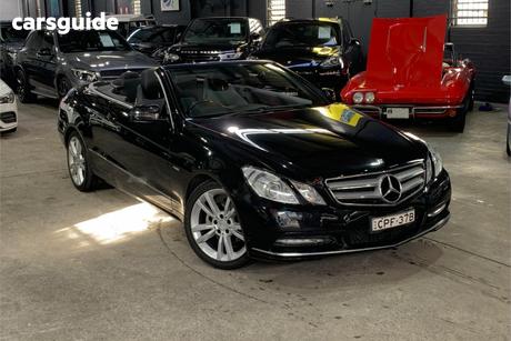 Black 2012 Mercedes-Benz E250 Cabriolet Avantgarde B.E