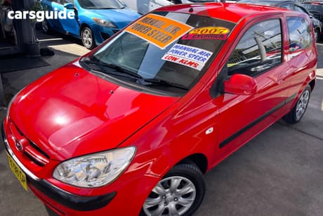 Red 2007 Hyundai Getz Hatchback 1.4
