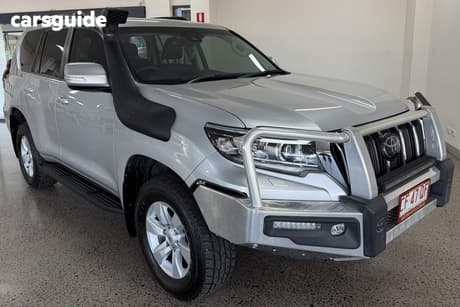 Silver 2021 Toyota Landcruiser Prado Wagon Gxl Flat Tailgate
