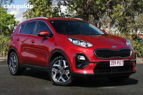 Red 2019 Kia Sportage Wagon Sx+ (Fwd)