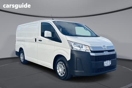 White 2021 Toyota HiAce Van Lwb (4 Door Option)