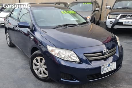 Blue 2007 Toyota Corolla Sedan Ascent