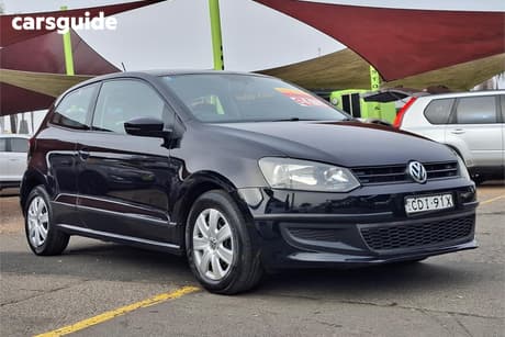 Black 2010 Volkswagen Polo Hatchback Trendline