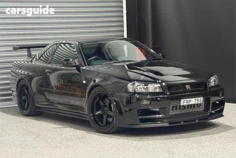 Black 2002 Nissan Skyline Coupe GT-R V-SPEC II