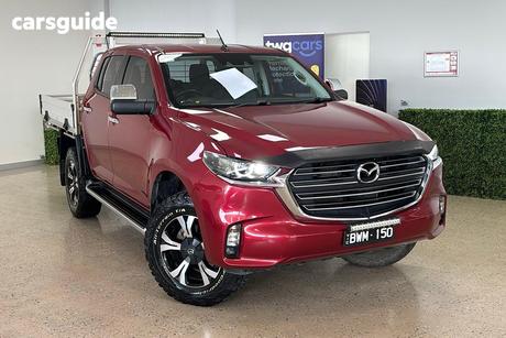 Red 2021 Mazda BT-50 Dual Cab Chassis Xtr (4X4)