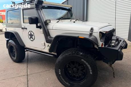 White 2009 Jeep Wrangler Softtop Sport (4X4)