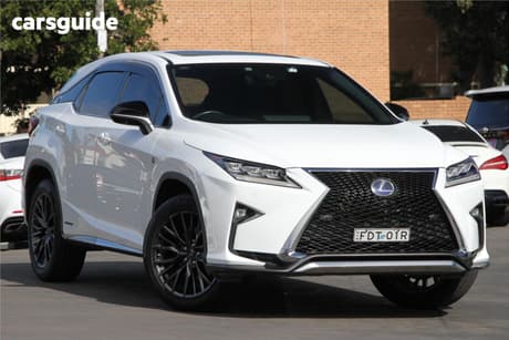 White 2016 Lexus RX SUV F-SPORT (HYBRID)