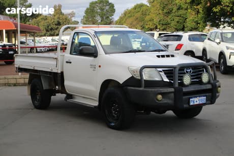 White 2012 Toyota Hilux Cab Chassis Sr (4X4)