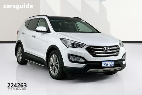 White 2015 Hyundai Santa FE Wagon Highlander Crdi (4X4)