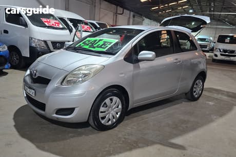 Silver 2011 Toyota Yaris Hatchback Yr