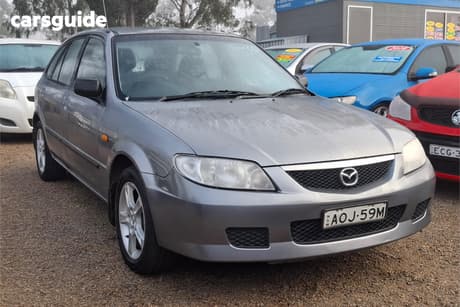 Grey 2003 Mazda 323 Hatchback Astina