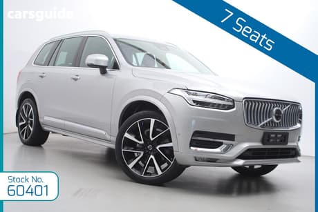 Silver 2022 Volvo XC90 Wagon Ultimate B6 Bright Mhev