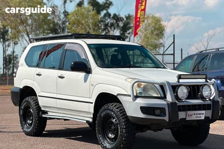 White 2004 Toyota Landcruiser Prado Wagon Gx (4X4)