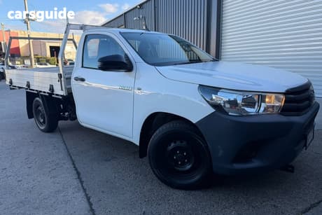 White 2018 Toyota Hilux Cab Chassis Workmate