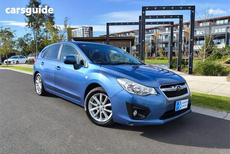 Blue 2014 Subaru Impreza Hatchback 2.0I-L (Awd)