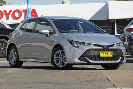Silver 2019 Toyota Corolla Hatchback Ascent Sport (Hybrid)