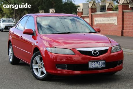 Red 2006 Mazda 6 Sedan Classic