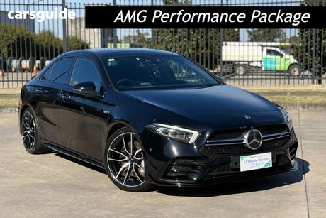 Black 2021 Mercedes-Benz A35 Sedan 4MATIC V177 MY21.5