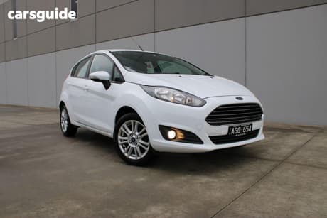 White 2015 Ford Fiesta Hatchback Trend