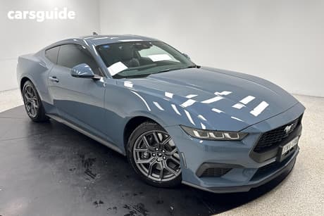Blue 2025 Ford Mustang Fastback Ecoboost