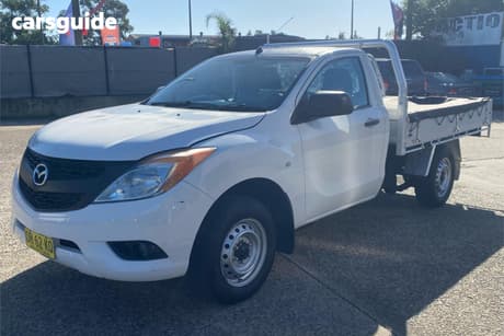 White 2014 Mazda BT-50 Cab Chassis Xt (4X2)