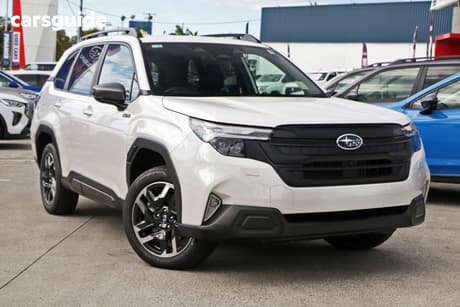 White 2025 Subaru Forester Wagon Hybrid (Awd)