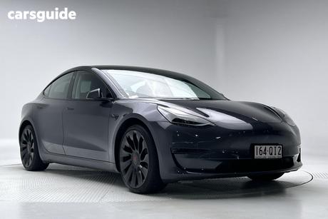 Grey 2021 Tesla Model 3 Sedan Performance
