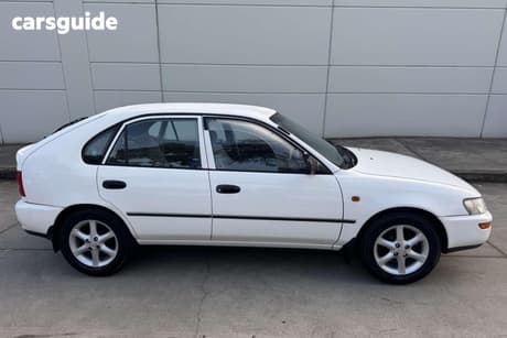 White 1997 Toyota Corolla Liftback Csi Seca