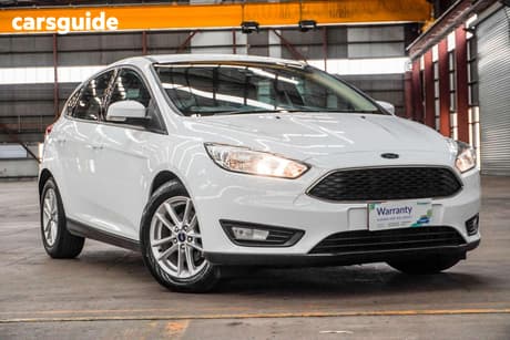 White 2017 Ford Focus Hatchback Trend