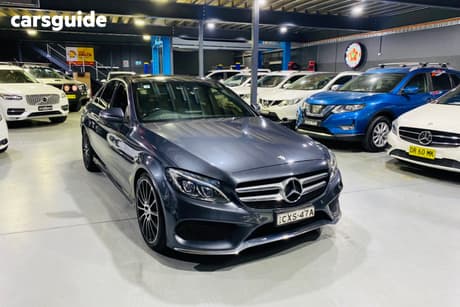 Grey 2015 Mercedes-Benz C200 Sedan Bluetec
