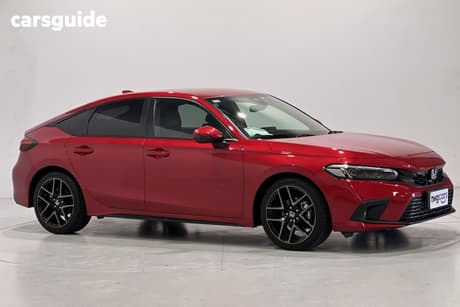 Red 2022 Honda Civic Hatchback Vti-Lx