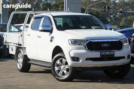White 2021 Ford Ranger Double Cab Chassis Xlt 2.0 (4X4)