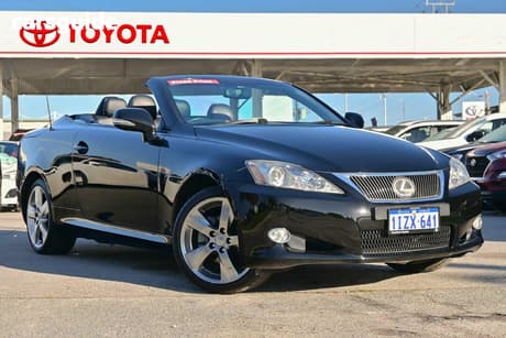 Black 2009 Lexus IS250C Convertible Sports