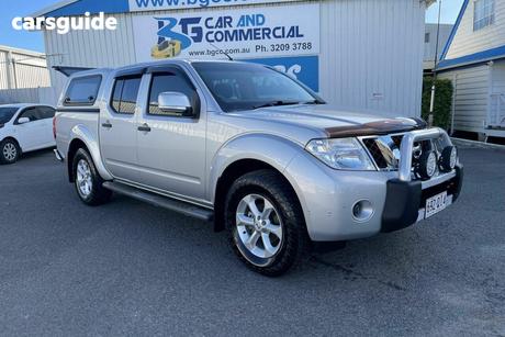 Grey 2011 Nissan Navara Dual Cab Pick-up St (4X4)