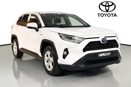 White 2020 Toyota RAV4 Wagon Gx 2Wd Hybrid