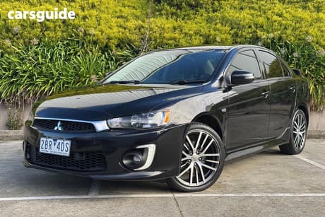 Black 2016 Mitsubishi Lancer Sedan Gsr