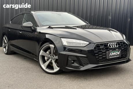 Black 2022 Audi A5 Sportback 45 Tfsi Quattro S Line Mhev
